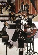 Juan Gris The man at the coffee room oil on canvas